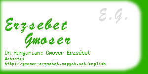 erzsebet gmoser business card